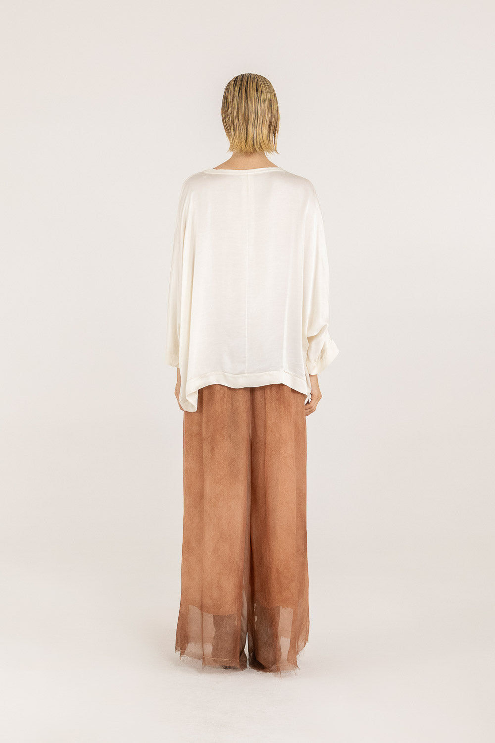 Antique White Over Crew Neck T-shirt