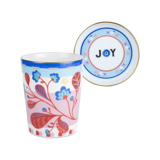 CUP WITH LID/SAUCER