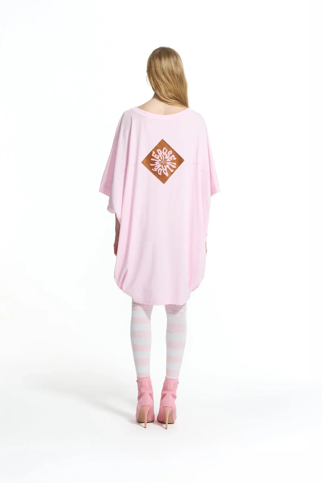 Pink Printed Oversized Tunic