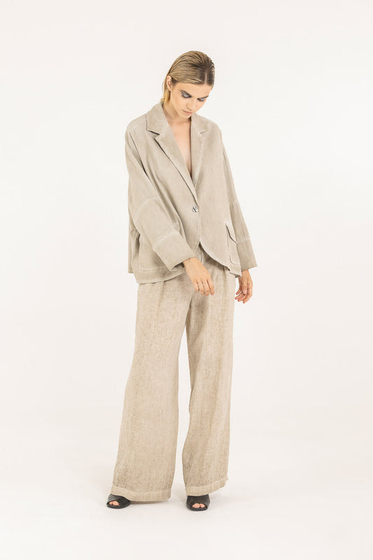 SAND SHELL BLAZER OVER