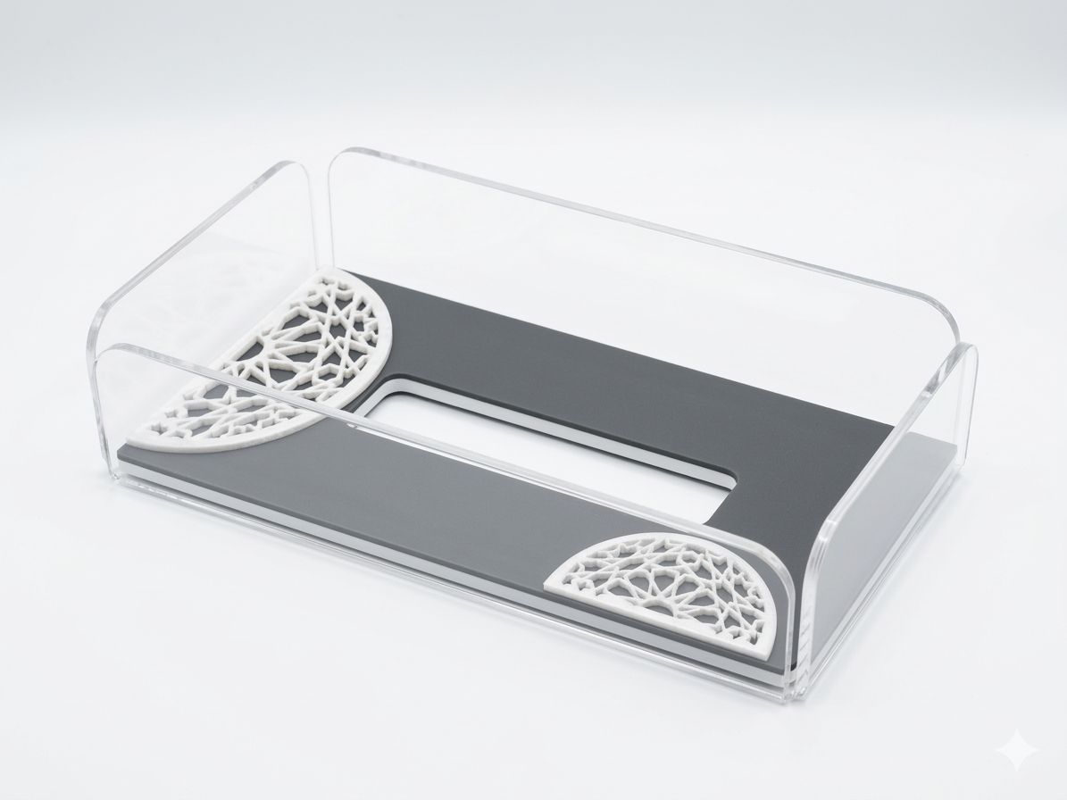 Black Plexi Tissue Box