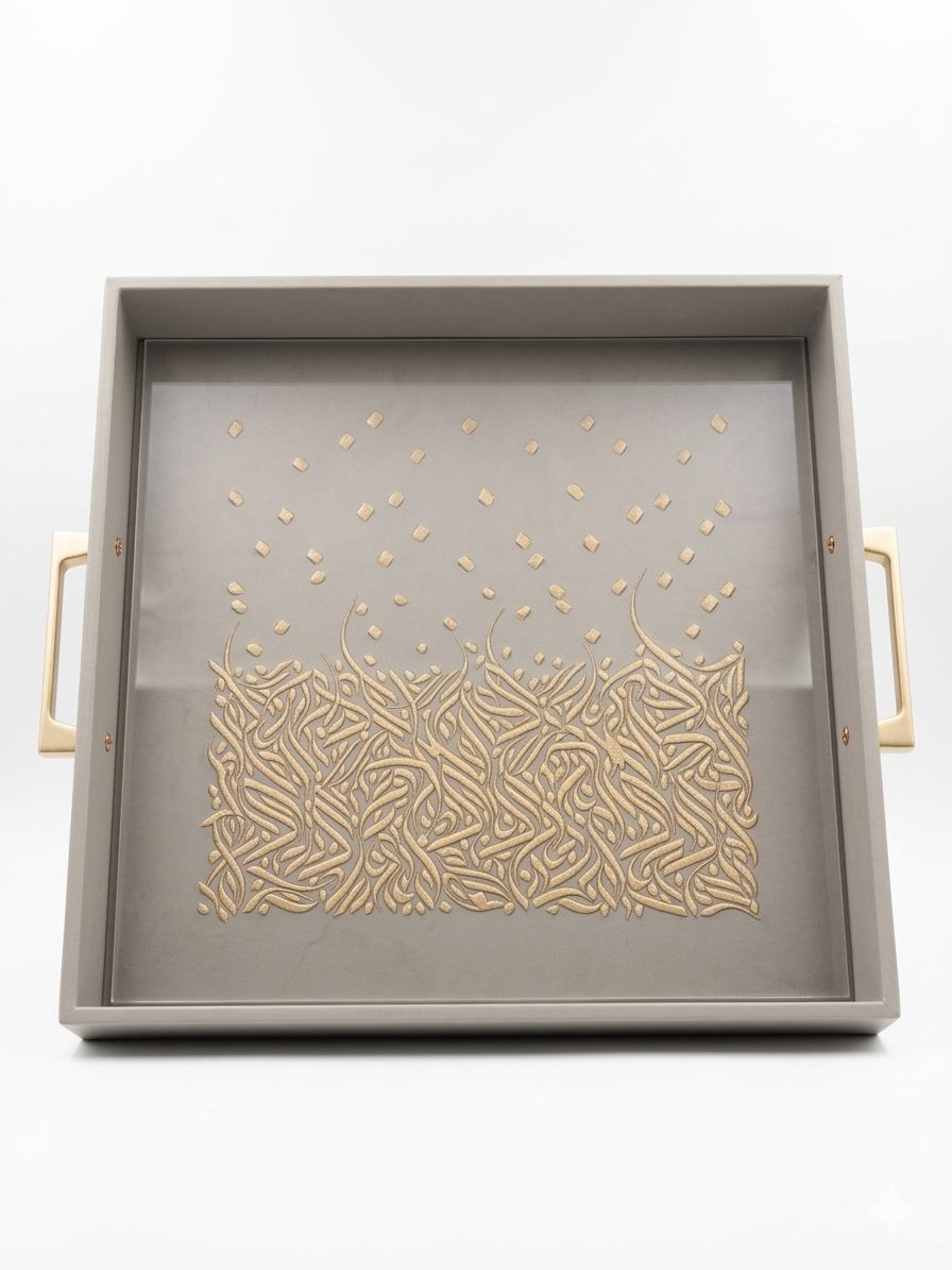 Leather tray