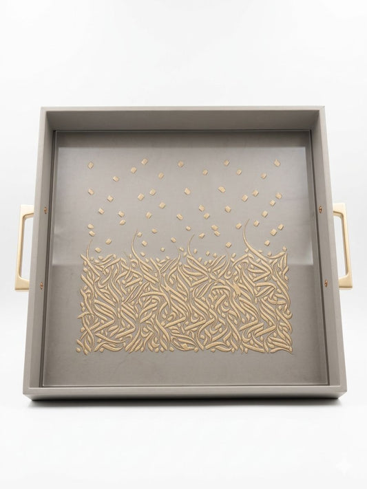 Leather tray