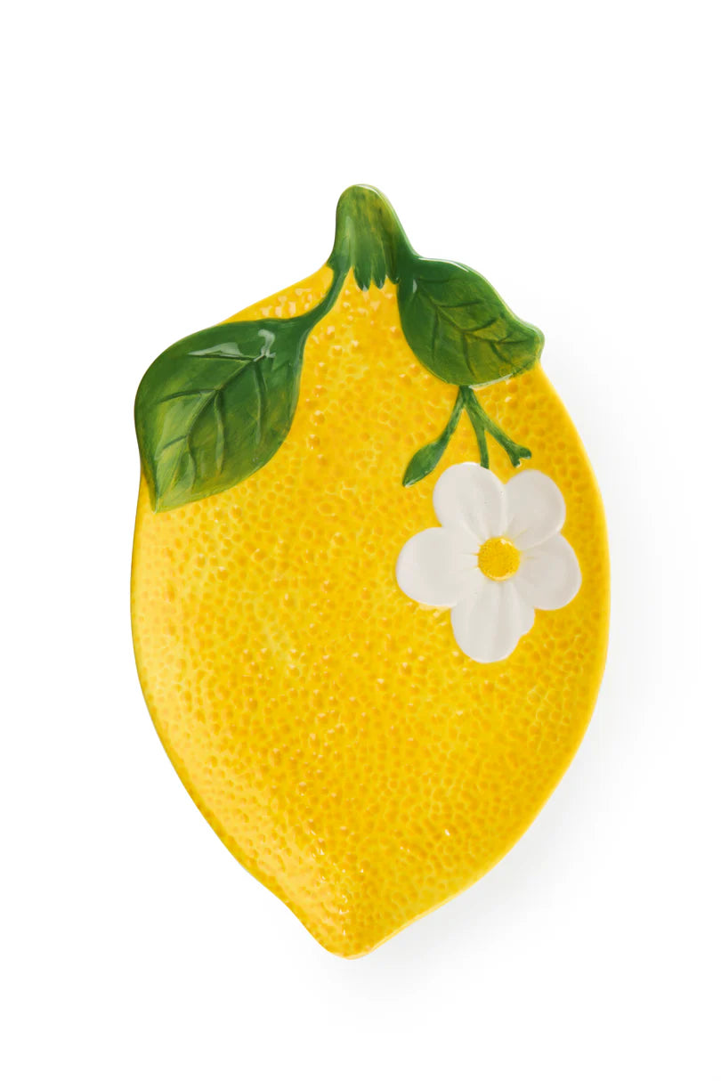 Amalfi Plate - Elegant Ceramic Lemon Serving Tray