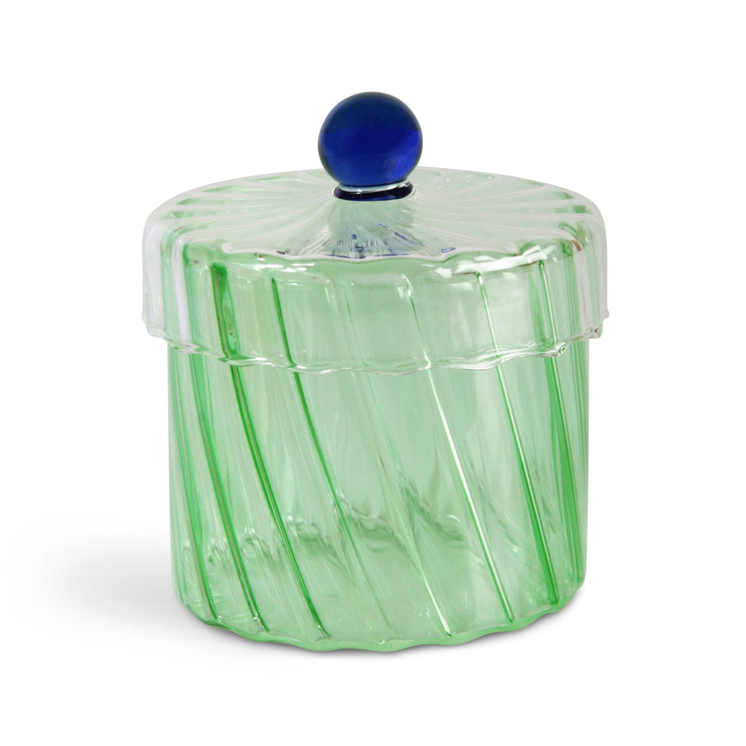 JAR SPIRAL GREEN