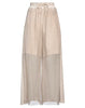 Sand Shell Palazzo Trousers