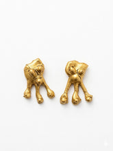 Load image into Gallery viewer, Gold Resin Earrings
