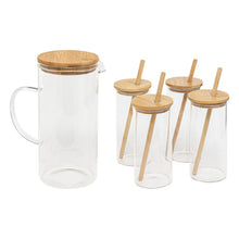Load image into Gallery viewer, Bamboo Jar and Pitcher Set - 5 Piece
