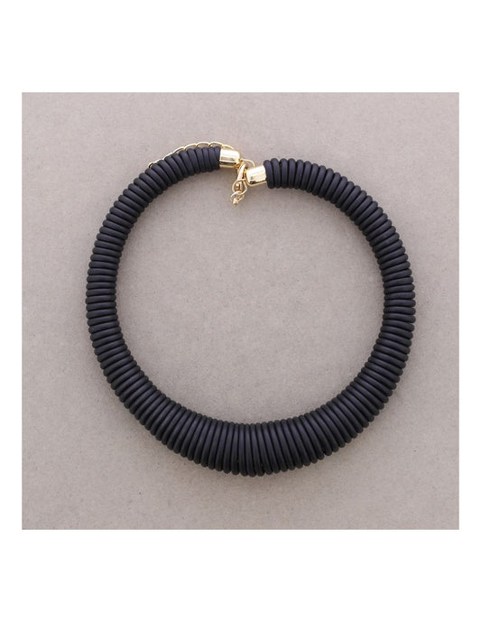 BLACK SPIRAL RUBBER CHOKER