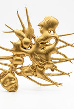Load image into Gallery viewer, Gold Resin Brooch
