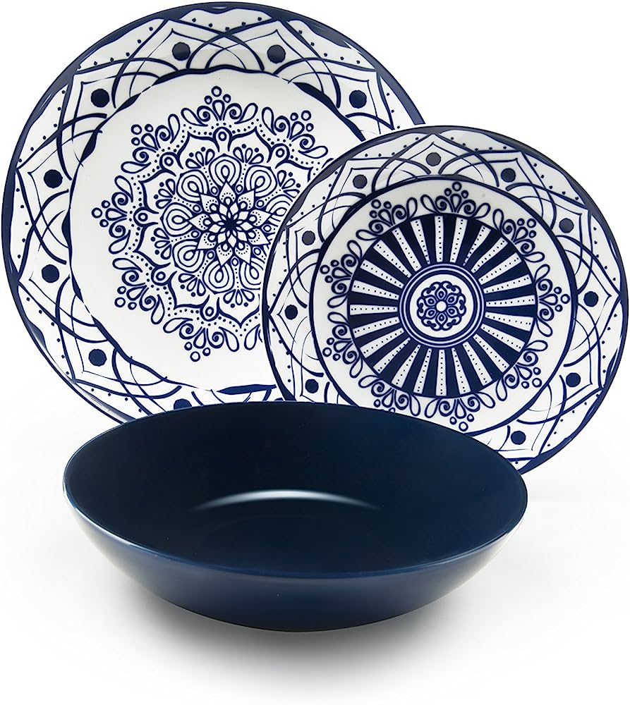 BOHEME BLUE 18PCS DINNER SET