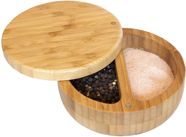 TWO DIVIDER SALT BOX