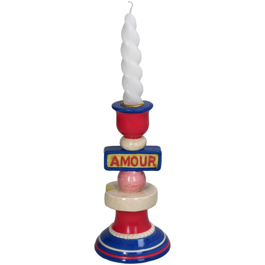 Amour Dolomite Candlestick Holder Multi-Color