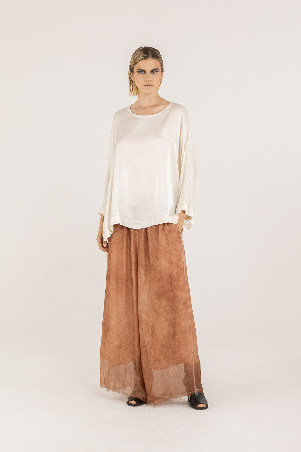 Antique White Over Crew Neck T-shirt