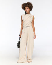 Load image into Gallery viewer, Blouse and Trousers Beige
