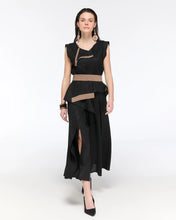 Load image into Gallery viewer, Black Blouse with Black Trousers
