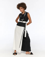 Load image into Gallery viewer, Black Blouse with Original Black &amp; White Trousers
