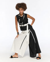 Load image into Gallery viewer, Black Blouse with Original Black &amp; White Trousers
