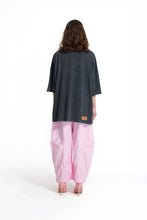 Load image into Gallery viewer, Black Graphic Print Washed Oversize Tunic
