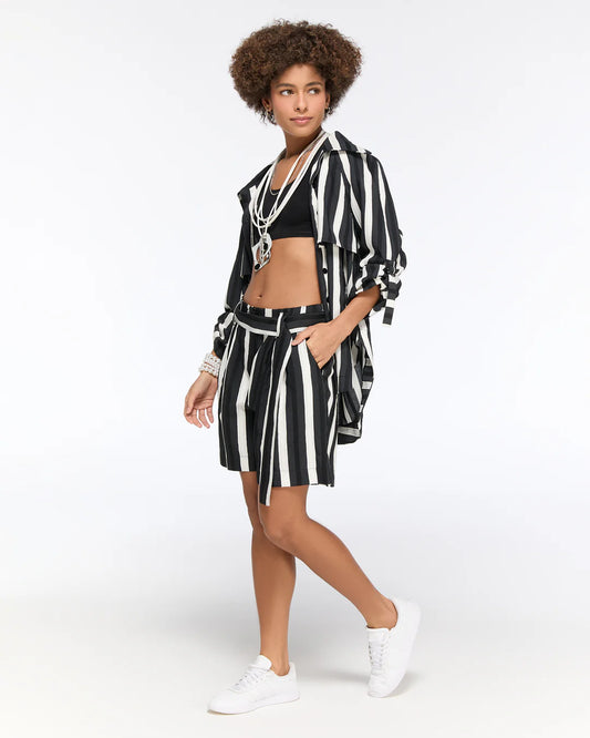 Original Black & White Jacket with Original Shorts