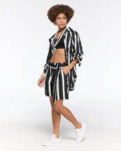 Load image into Gallery viewer, Black and White Jacket and Shorts
