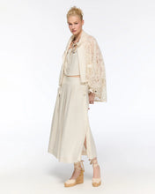 Load image into Gallery viewer, Sand high-waisted pleated maxi skirt
