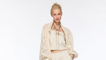Load image into Gallery viewer, Sand removable-strap buckled crop top
