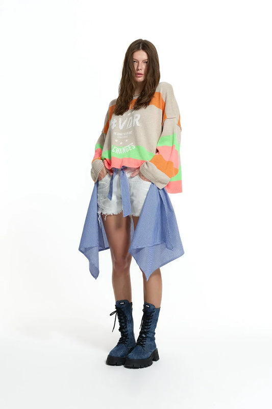 Multicolor Knit Sweater