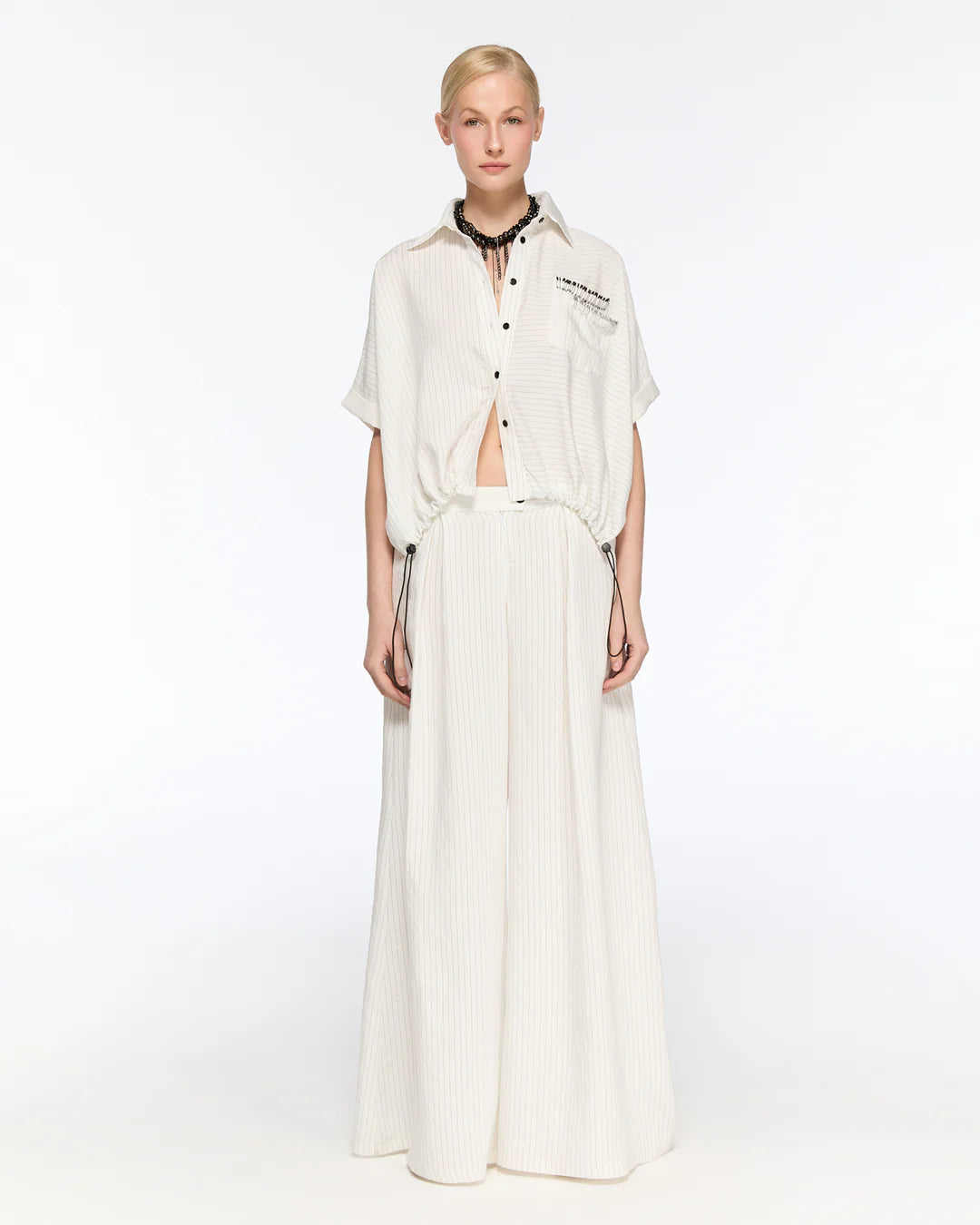 White Shirt with White Trousers