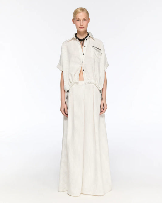 White Shirt with White Trousers