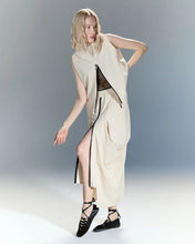 Load image into Gallery viewer, Set Beige Blouse &amp; Skirt
