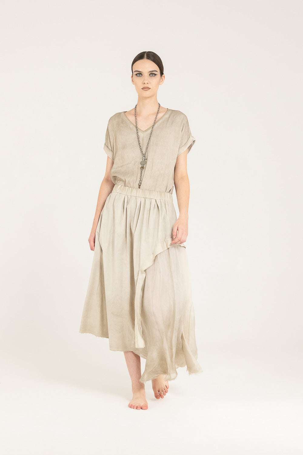 Sand Shell Long Skirt