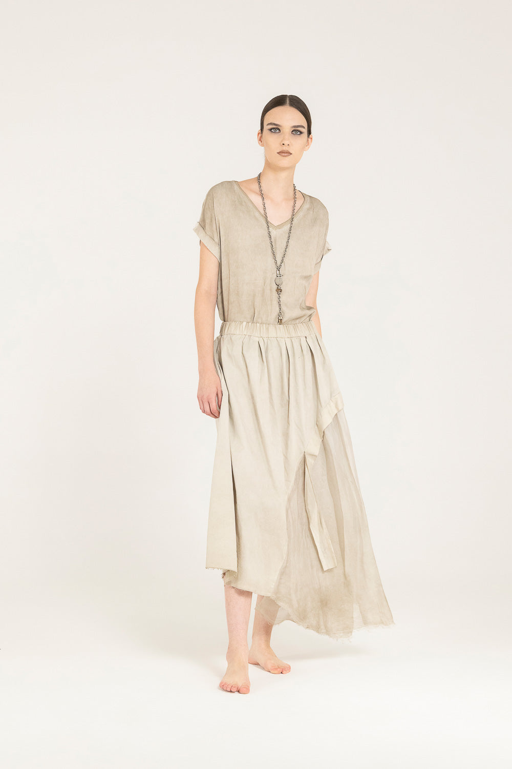 Sand Shell Long Skirt
