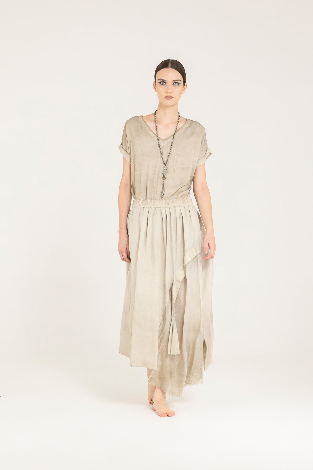 Sand Shell Long Skirt