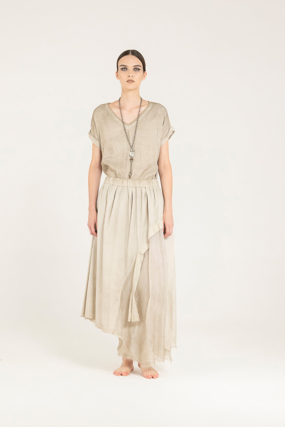 Sand Shell Long Skirt