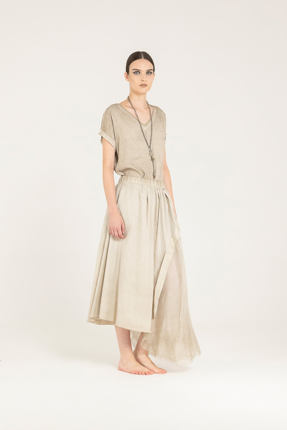 Sand Shell Long Skirt