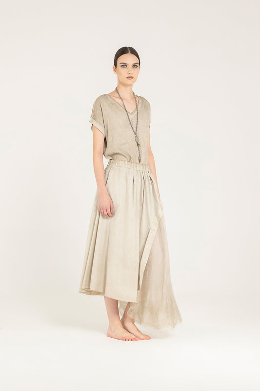 Sand Shell Long Skirt
