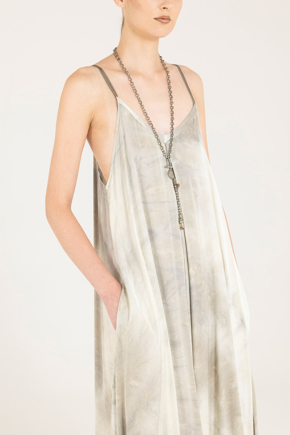 Sand Shell Print Petticoat Dress