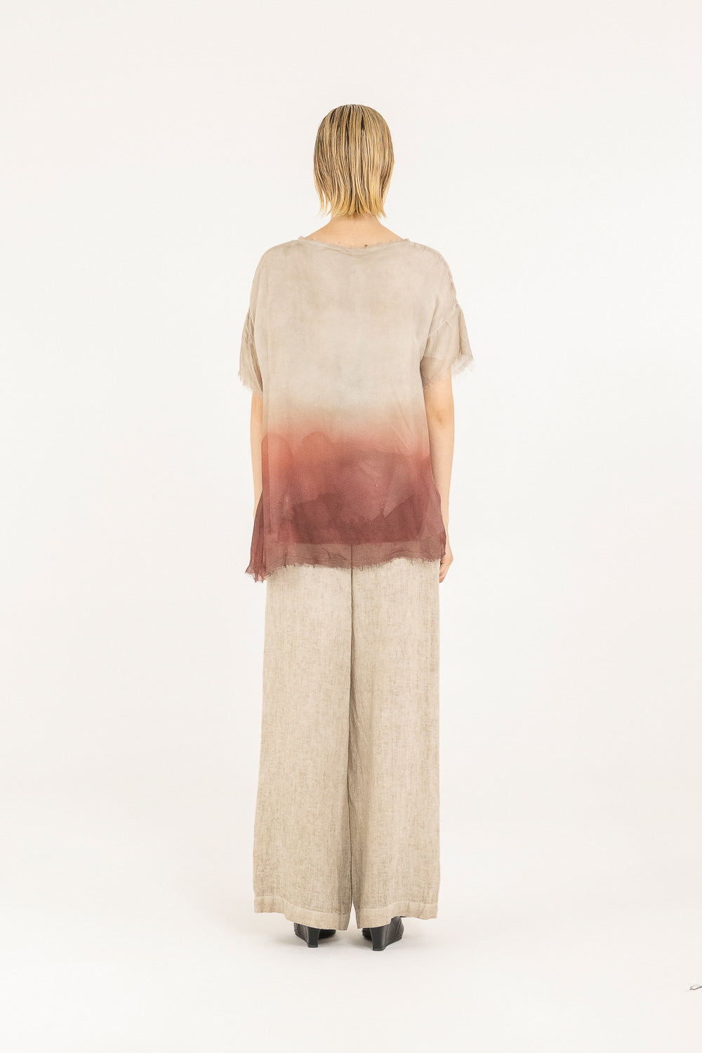Sand Shell Spray Red Orsh Boxy T-shirt