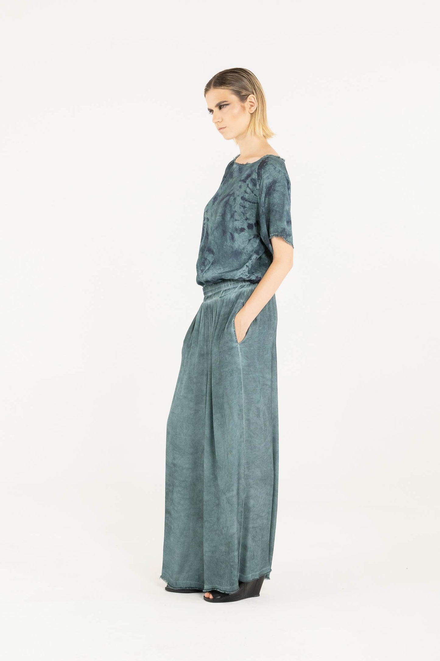Tiffany Marine Palazzo Trousers