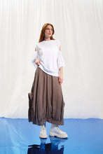 Load image into Gallery viewer, White Cut-out T-shirt
