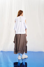 Load image into Gallery viewer, White Cut-out T-shirt
