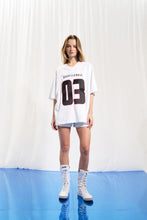 Load image into Gallery viewer, White Embroidered Oversize T-shirt

