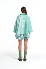 Load image into Gallery viewer, Green Back Print Relaxed Fit Tunic Shirt
