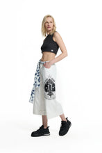 Load image into Gallery viewer, White Patch Print Belted Trousers

