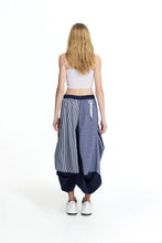 Load image into Gallery viewer, Multicolor Paneled Draped Asymmetric Skirt
