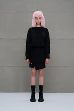 Load image into Gallery viewer, Black Asymmetric Oversize Dress
