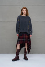 Load image into Gallery viewer, Skirt Black Burgundy
