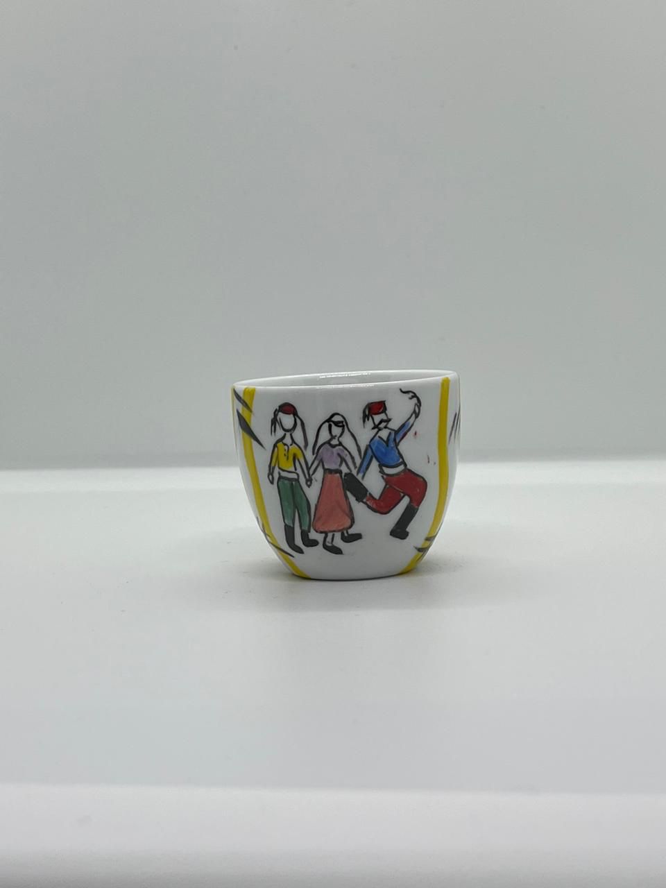 LEBANESE POP ART HAND PAINTED CUPS