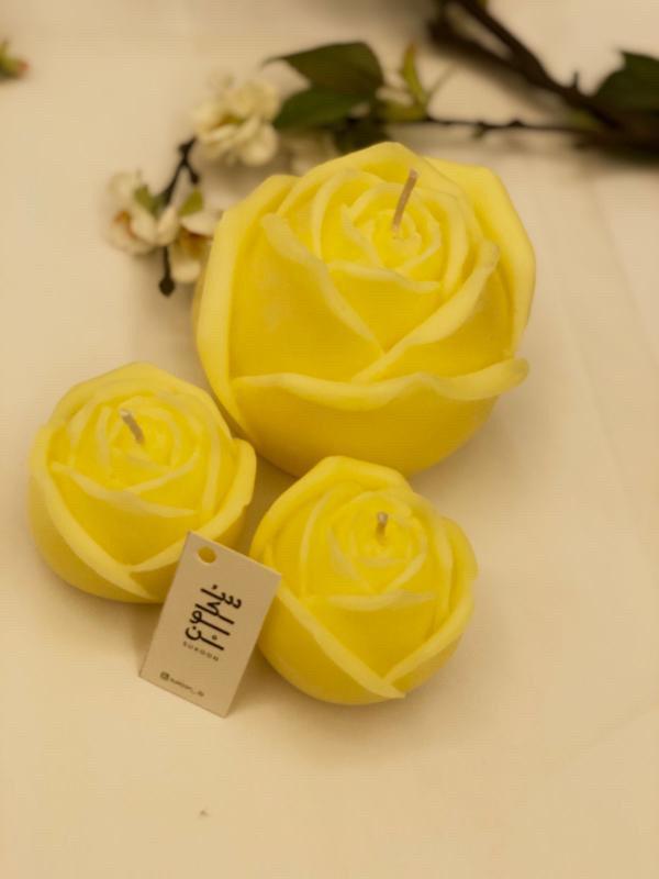 Yellow Flower Candle